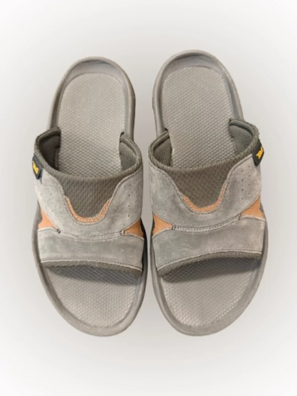 Teva Katavi 2 Slide Sandals Men’s Size 8 Leather Outdoor Comfort Gray